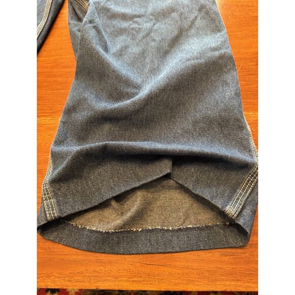 38 x 34 carhartt overalls blue denim jeans made in USA carpenter - Picture 9 of 11